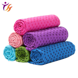 Hot Sale Custom Print Microfiber Eco Friendly Non-Slip Yoga Mat Towel
