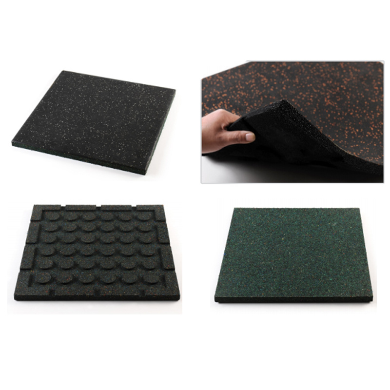 Laminate Rubber Tiles Gym Flooring Heavy Equipment Rubber Mat